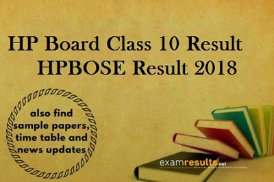 HP Class 10th results 2018 HP Class 10th results 2018