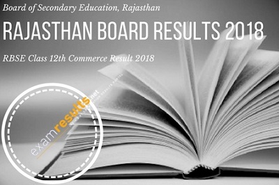rbse 12th commerce result 2018 rbse 12th commerce result 2018