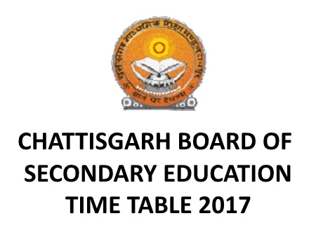 chhattisgarh Class 10 Time Table